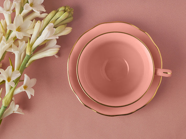 Tea Cup & Saucer - Rose