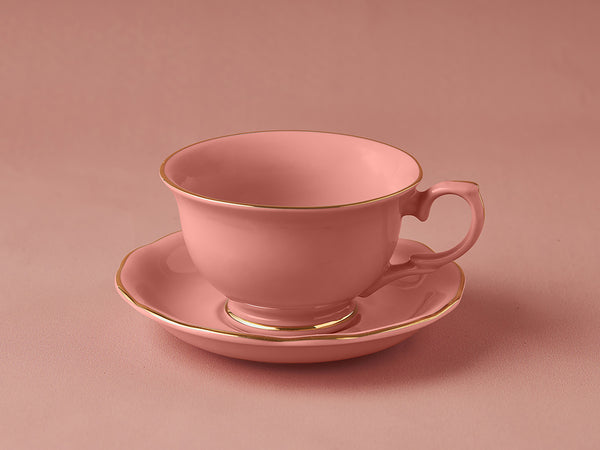 Tea Cup & Saucer - Rose