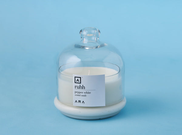 Bell Jar Candle - Pepper white