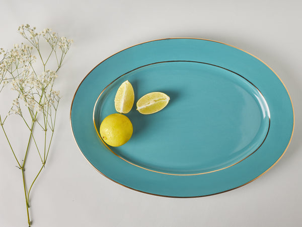 Oval Platter - Cerulean