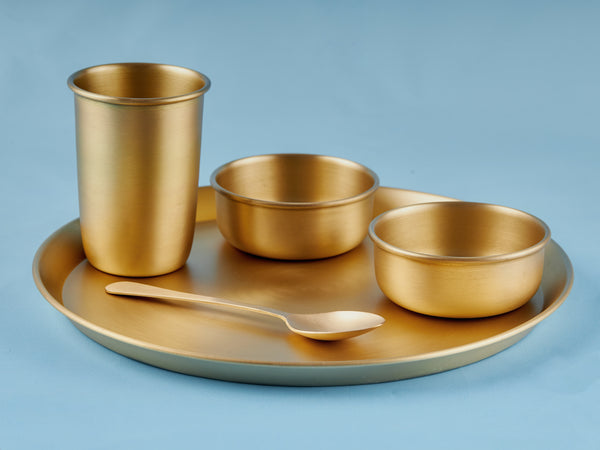 Brass Thali Set